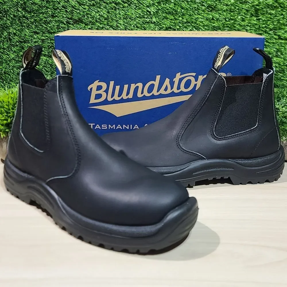 Blundstone 491 Work Series Black Chelsea Boots - AU 9.5 / US Men's 10.5 New